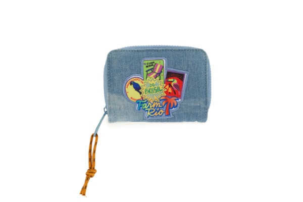 Carteira Feminina Ziriguidum Patch Rio - Azul