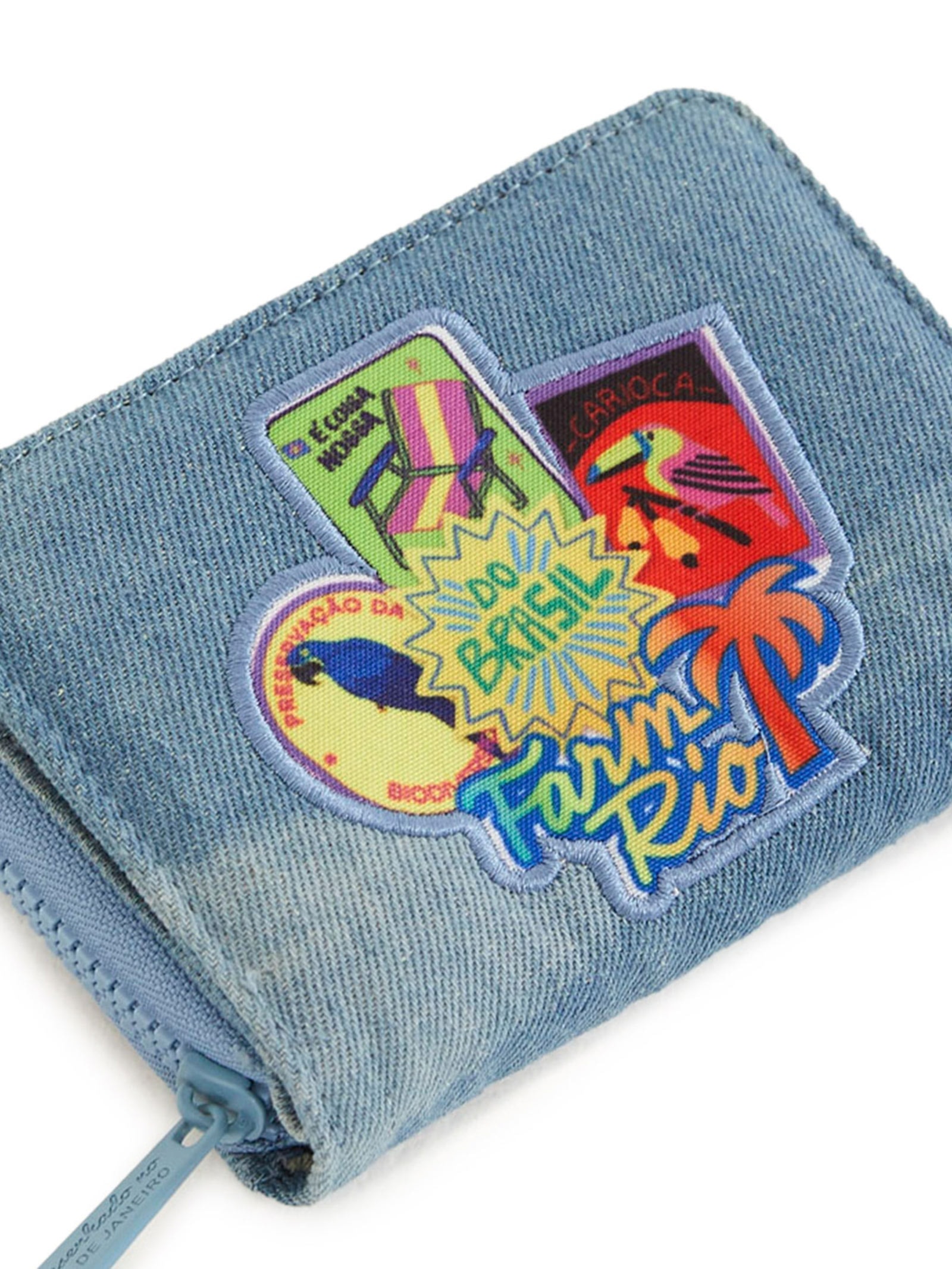 Carteira Feminina Ziriguidum Patch Rio Azul Farm Etc