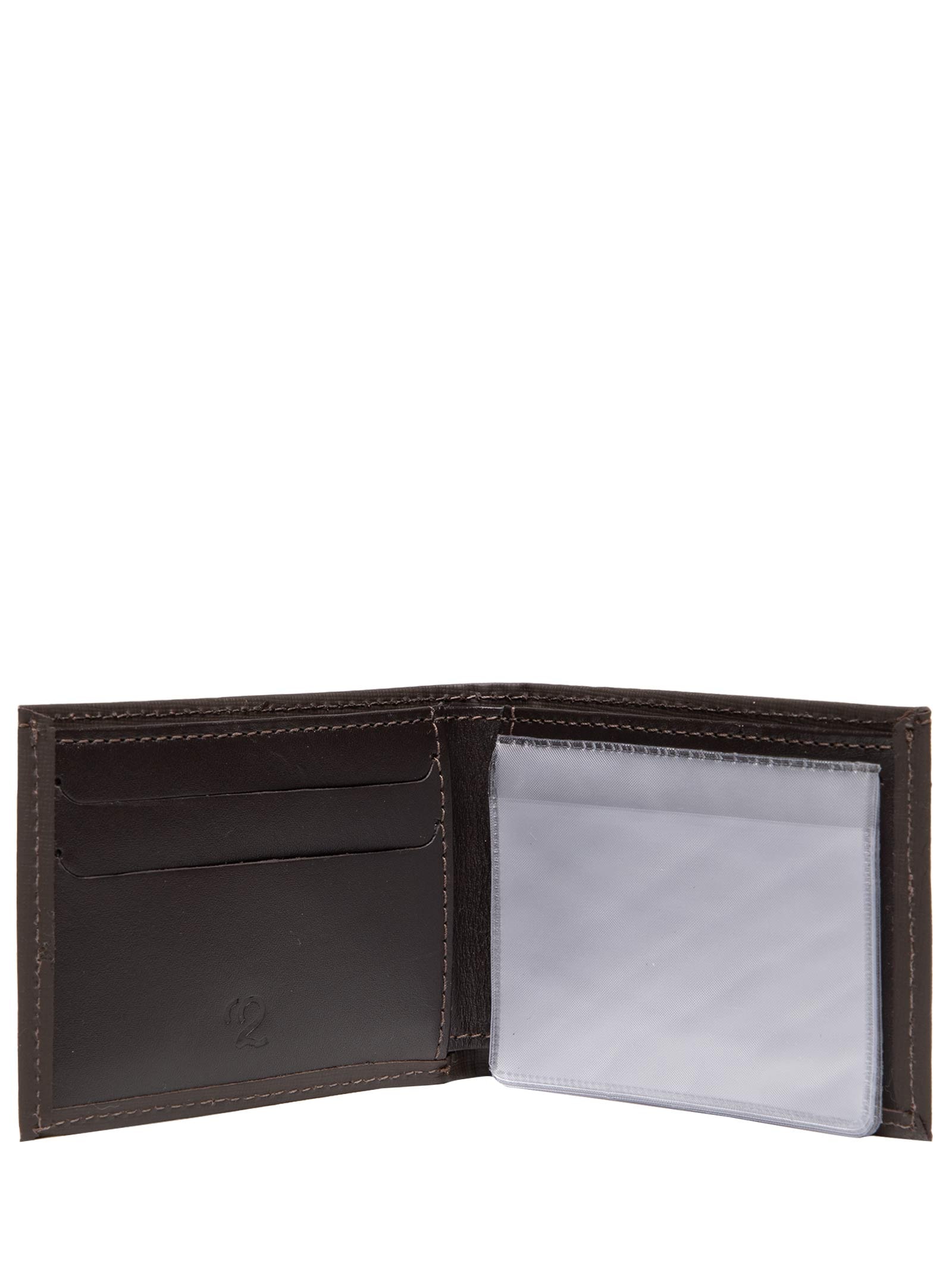 Carteira Masculina com Textura em Couro Marrom '2 Essential