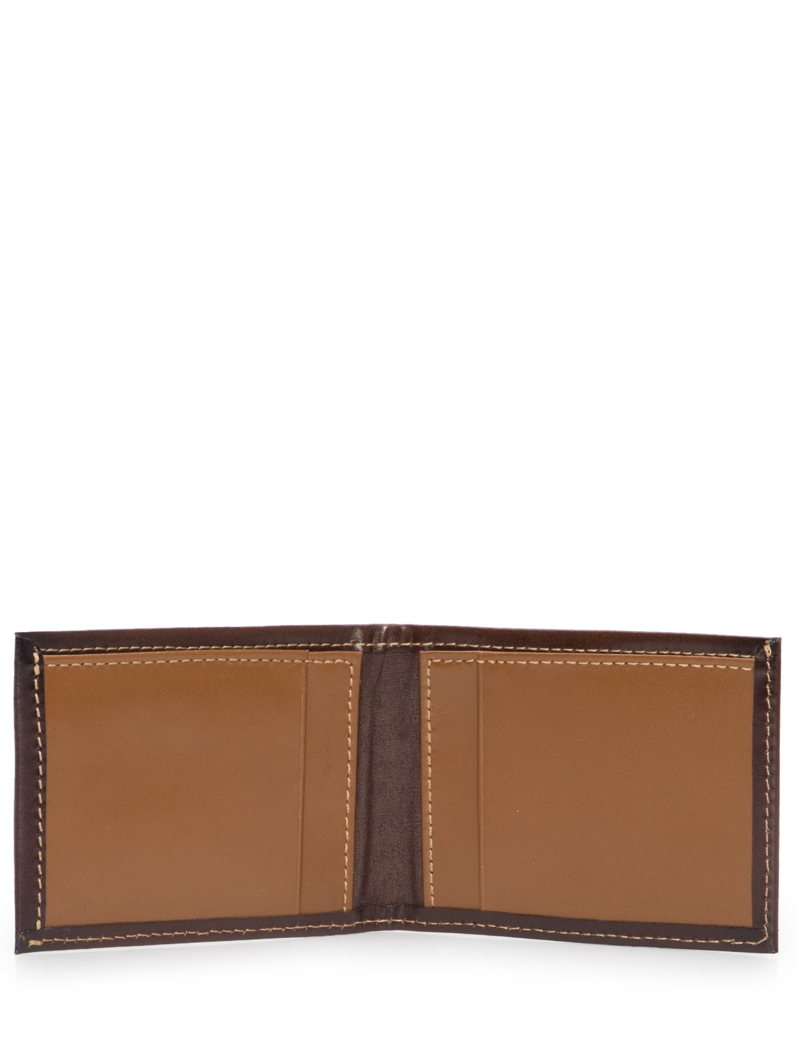 Carteira Masculina De Couro Marrom '2 Essential