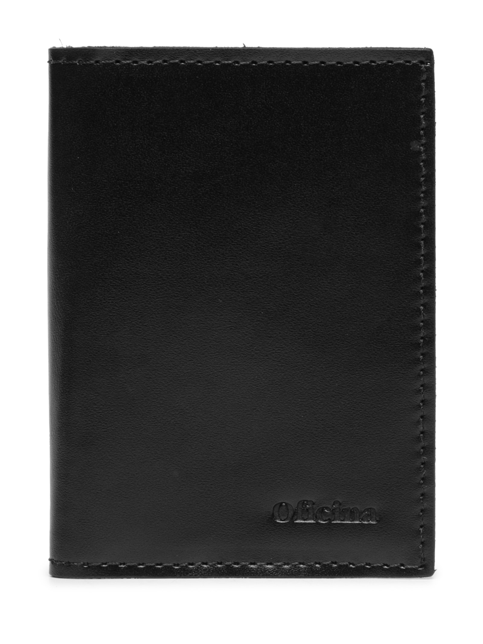 Carteira Masculina De Couro Preto Oficina Reserva