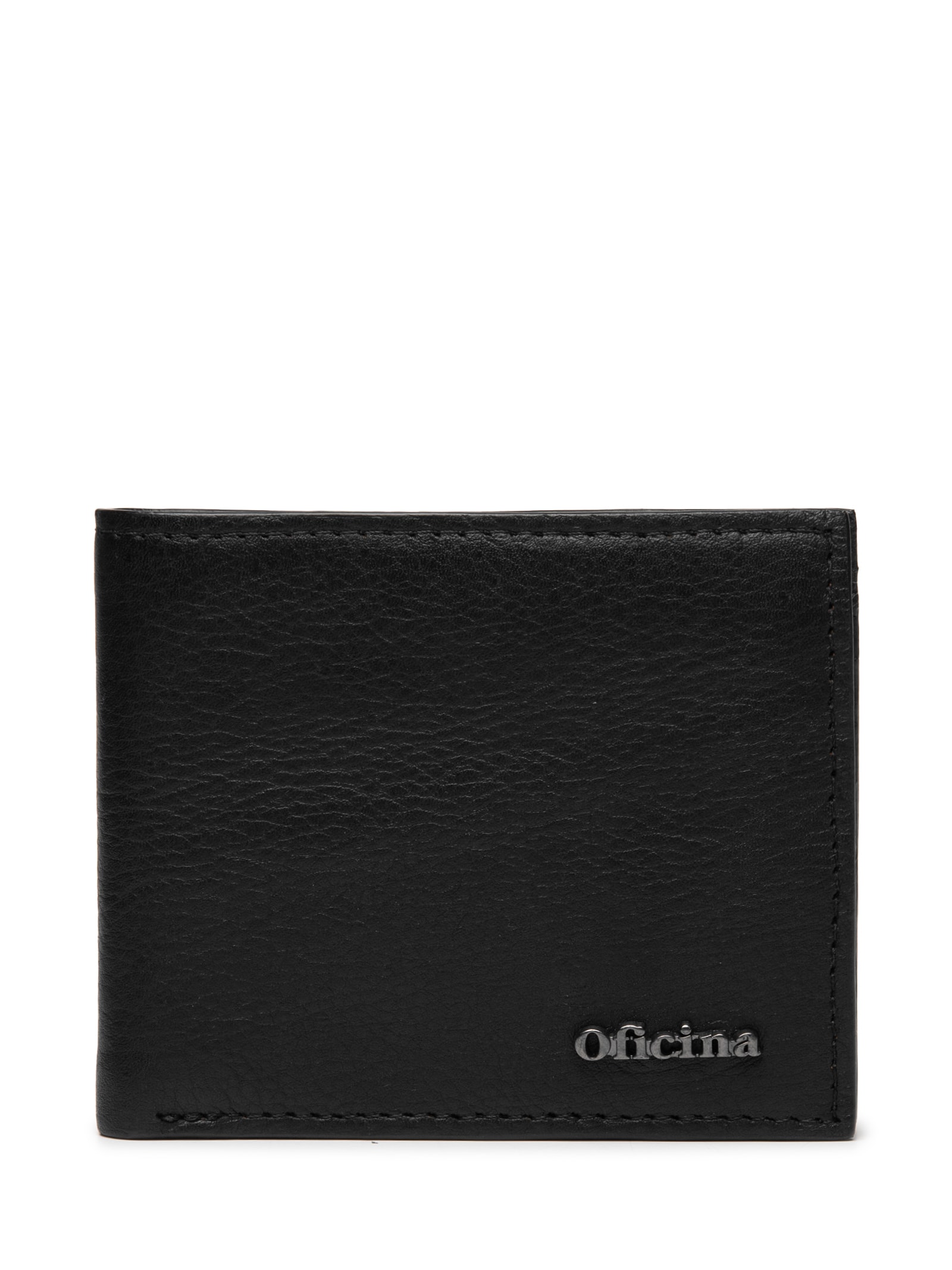 Carteira Masculina De Couro Preto Oficina Reserva