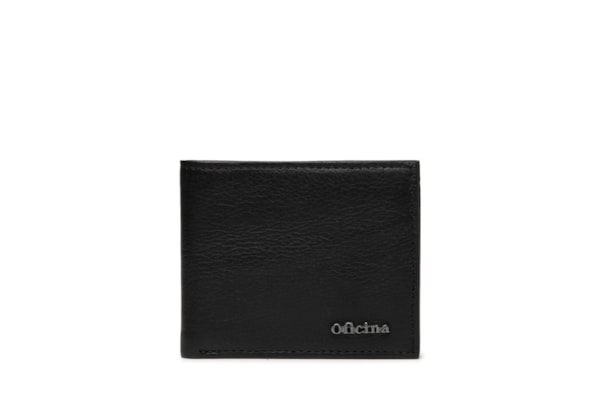 Carteira Masculina De Couro - Preto