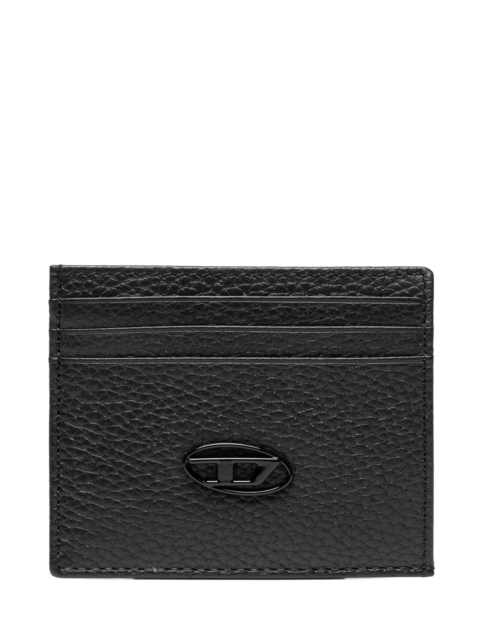 Carteira Masculina Diesel Card Case In Grained Leather Preto Diesel