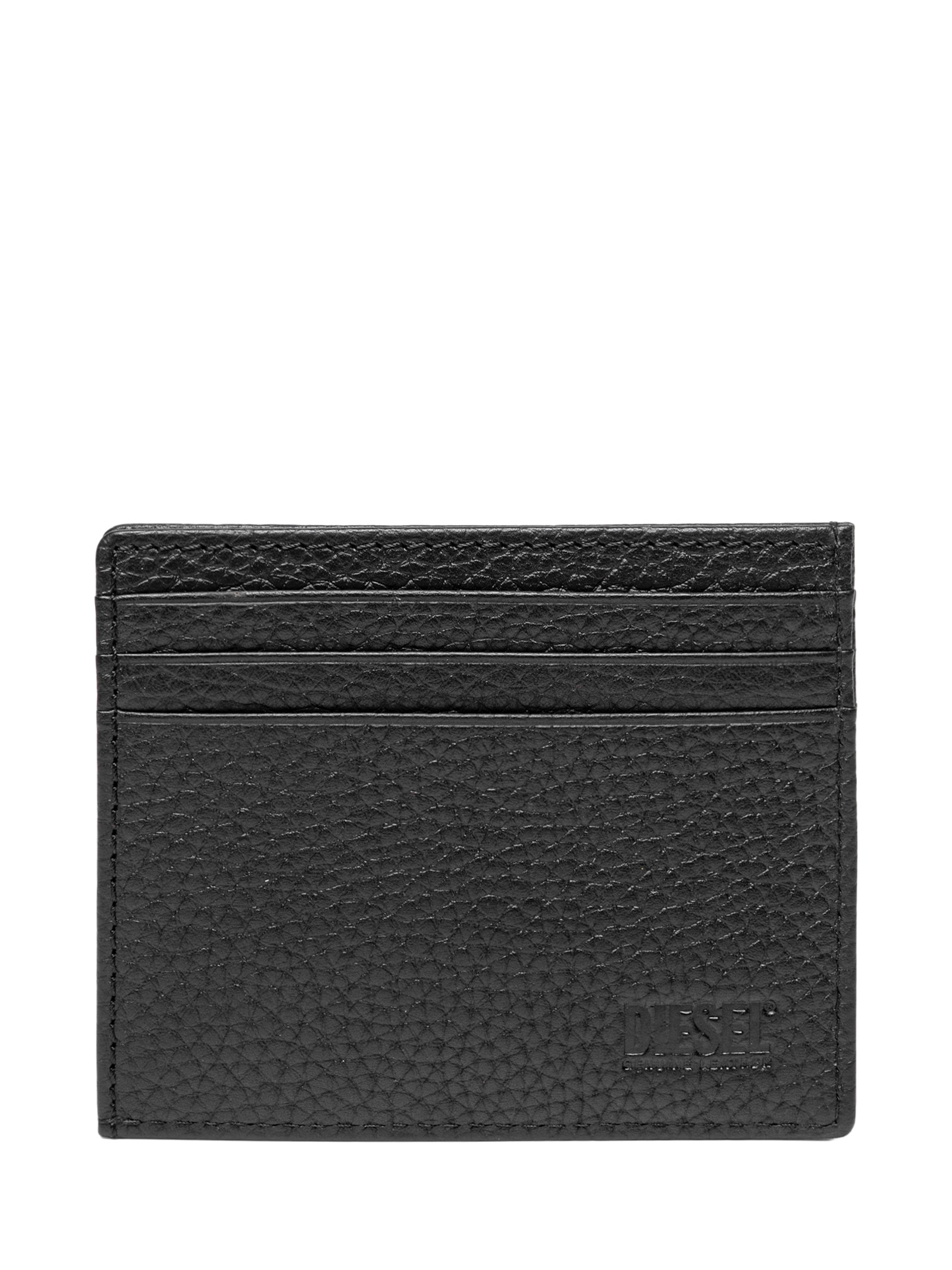 Carteira Masculina Diesel Card Case In Grained Leather Preto Diesel
