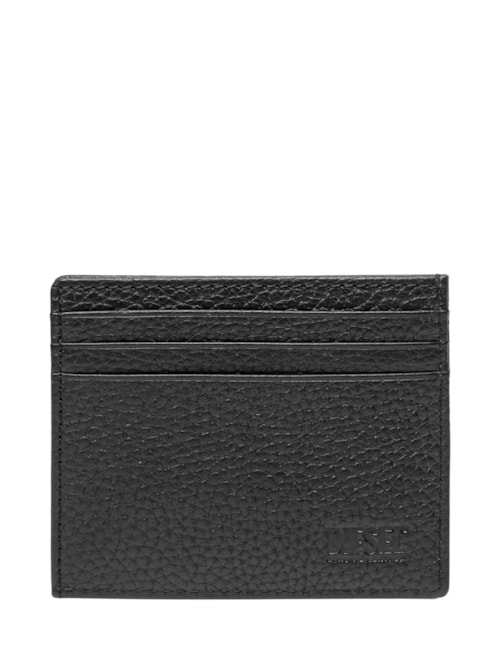 Carteira Masculina Diesel Card Case In Grained Leather – Preto