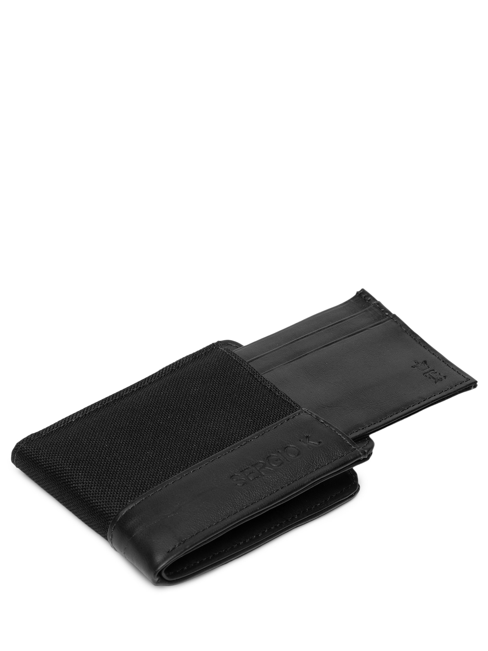 Carteira Masculina Dupla De Nylon Preto Sergio K