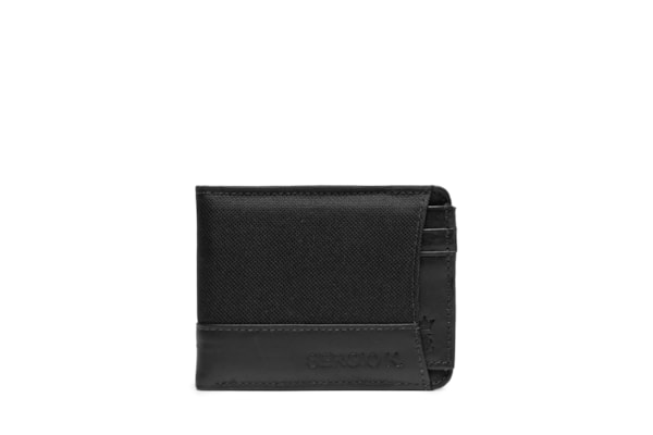Carteira Masculina Dupla De Nylon - Preto