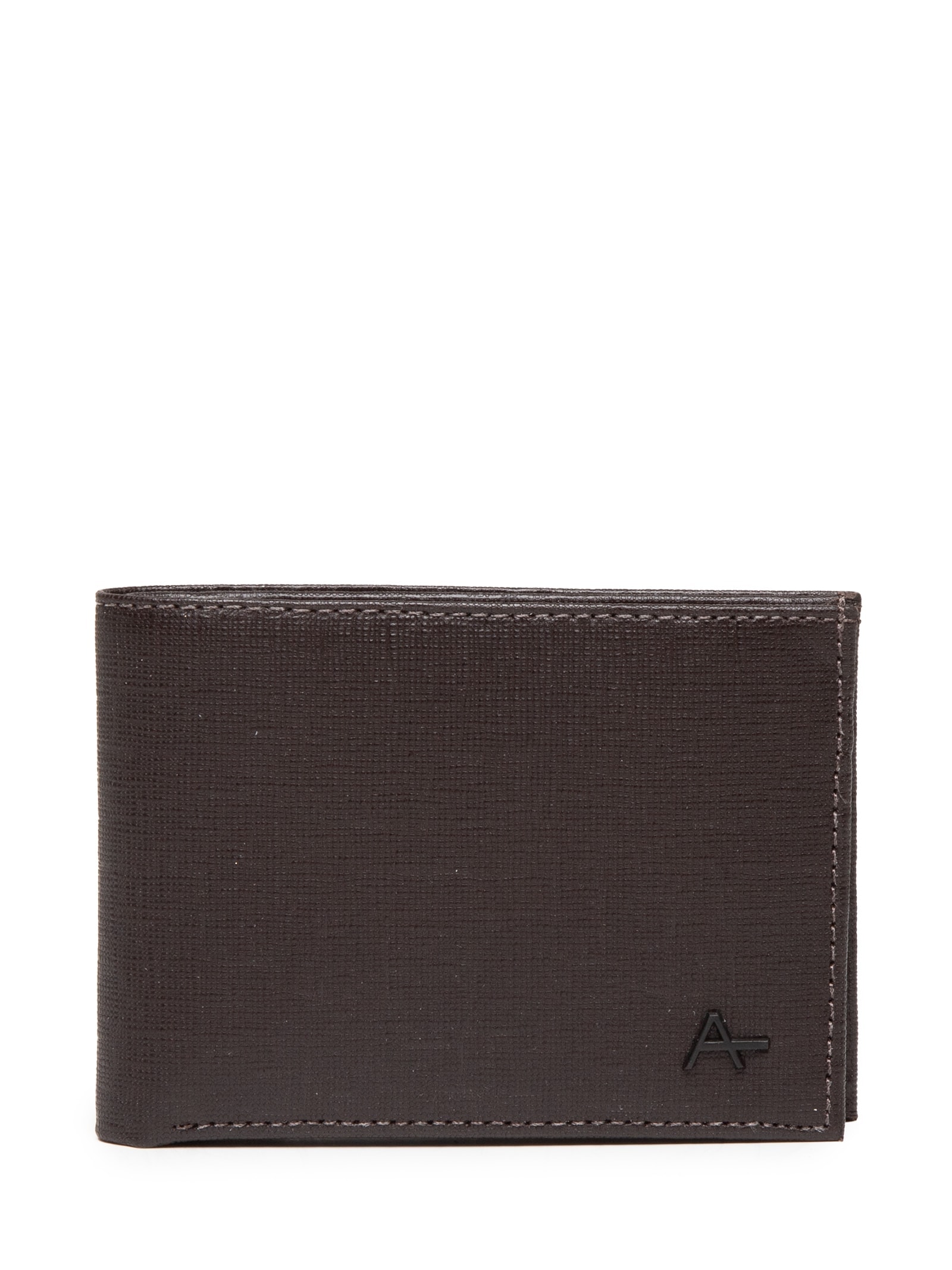 Carteira Masculina Em Couro Saffiano Marrom  Aramis