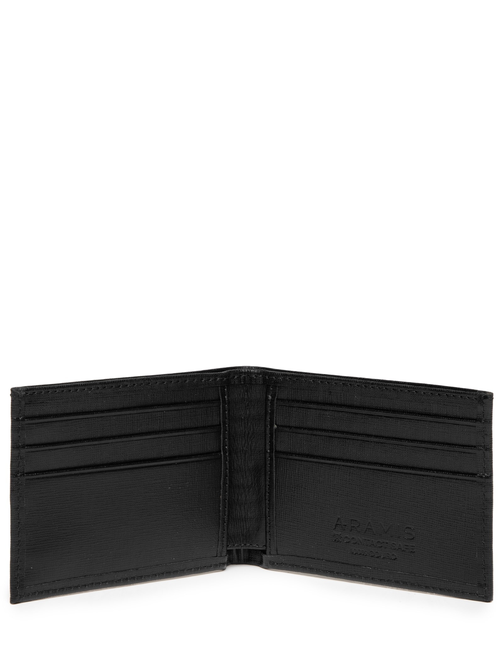 Carteira Masculina Em Couro Saffiano Preto  Aramis