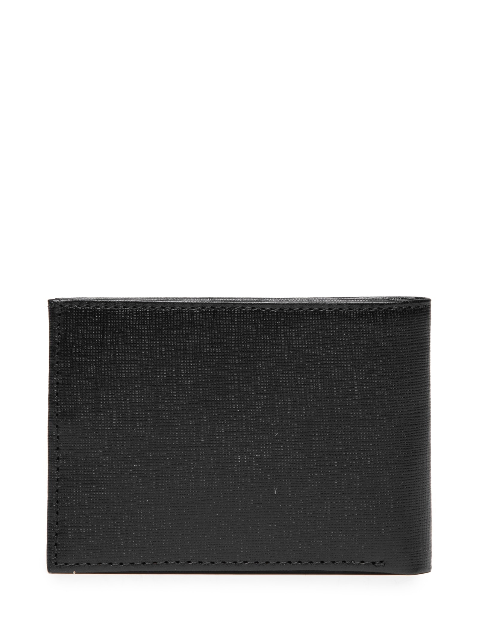 Carteira Masculina Em Couro Saffiano Preto  Aramis