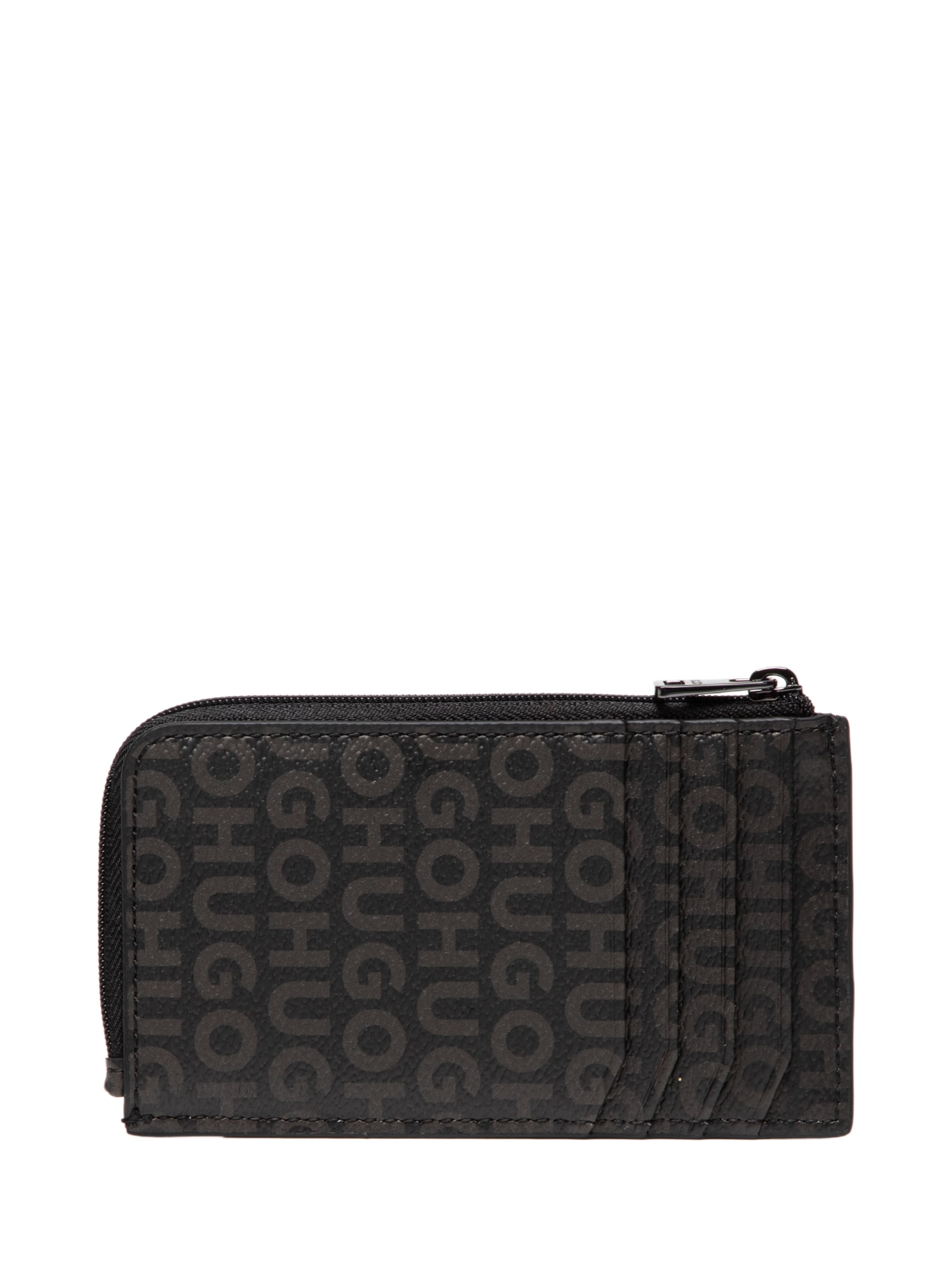 Carteira Masculina Leather Quantic_Zip_Ccase M 102 Preto Hugo