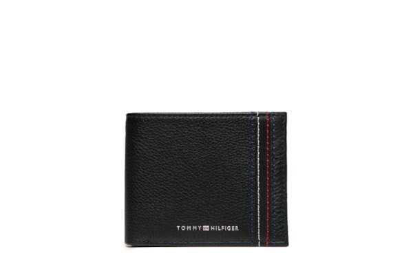 Carteira Masculina TH Central Mini Em Couro - Preto
