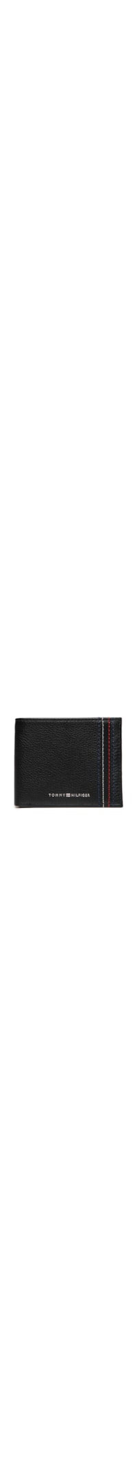 Carteira Masculina TH Central Mini Em Couro - Preto