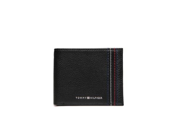 Carteira Masculina TH Central Mini Em Couro - Preto