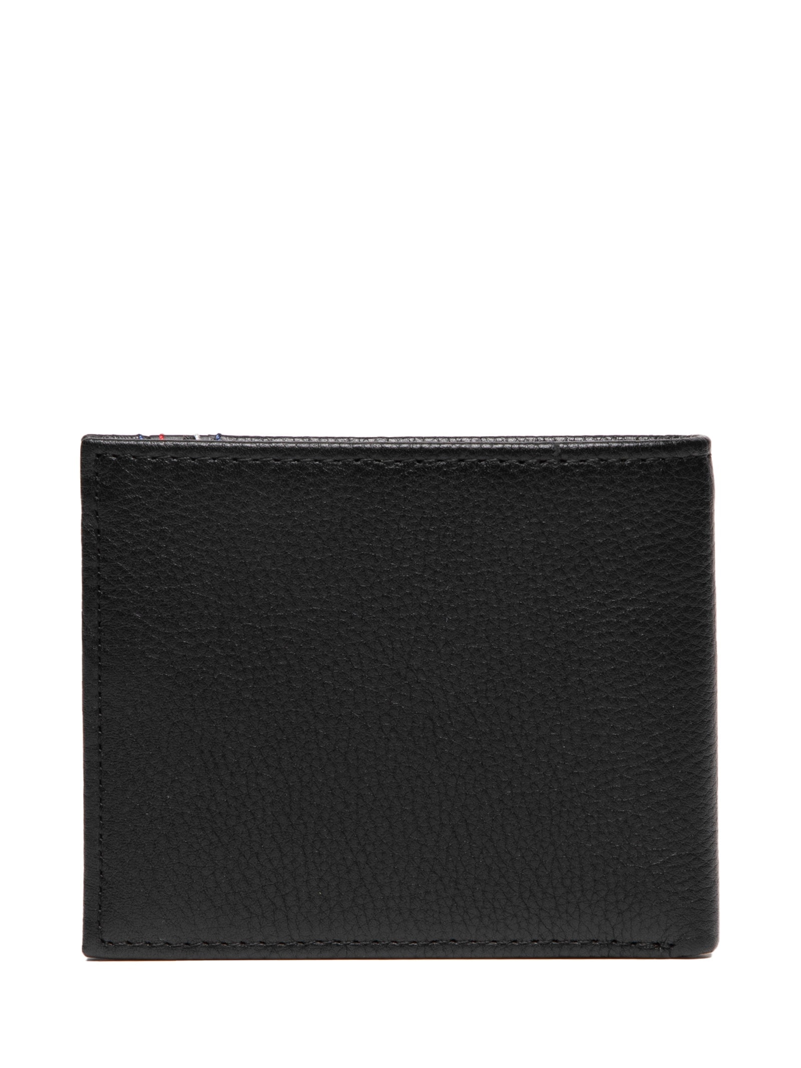 Carteira Masculina TH Central Mini Em Couro Preto Tommy Hilfiger