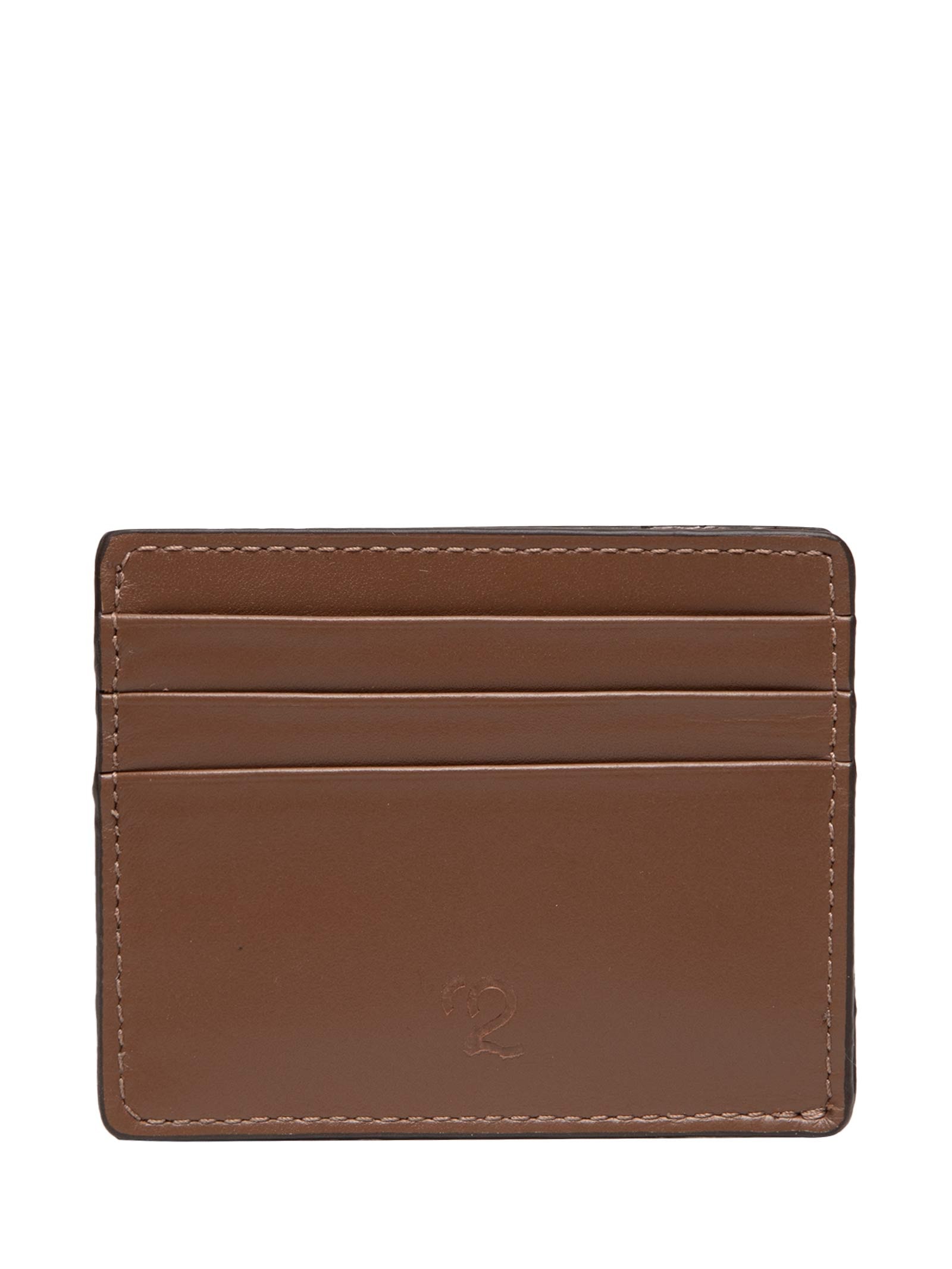 Carteira Porta Cartão Masculina em Couro  Marrom '2 Essential