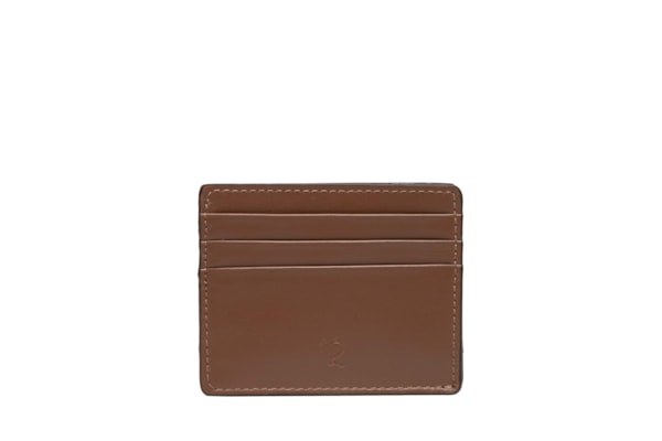 Carteira Porta Cartão Masculina em Couro  - Marrom