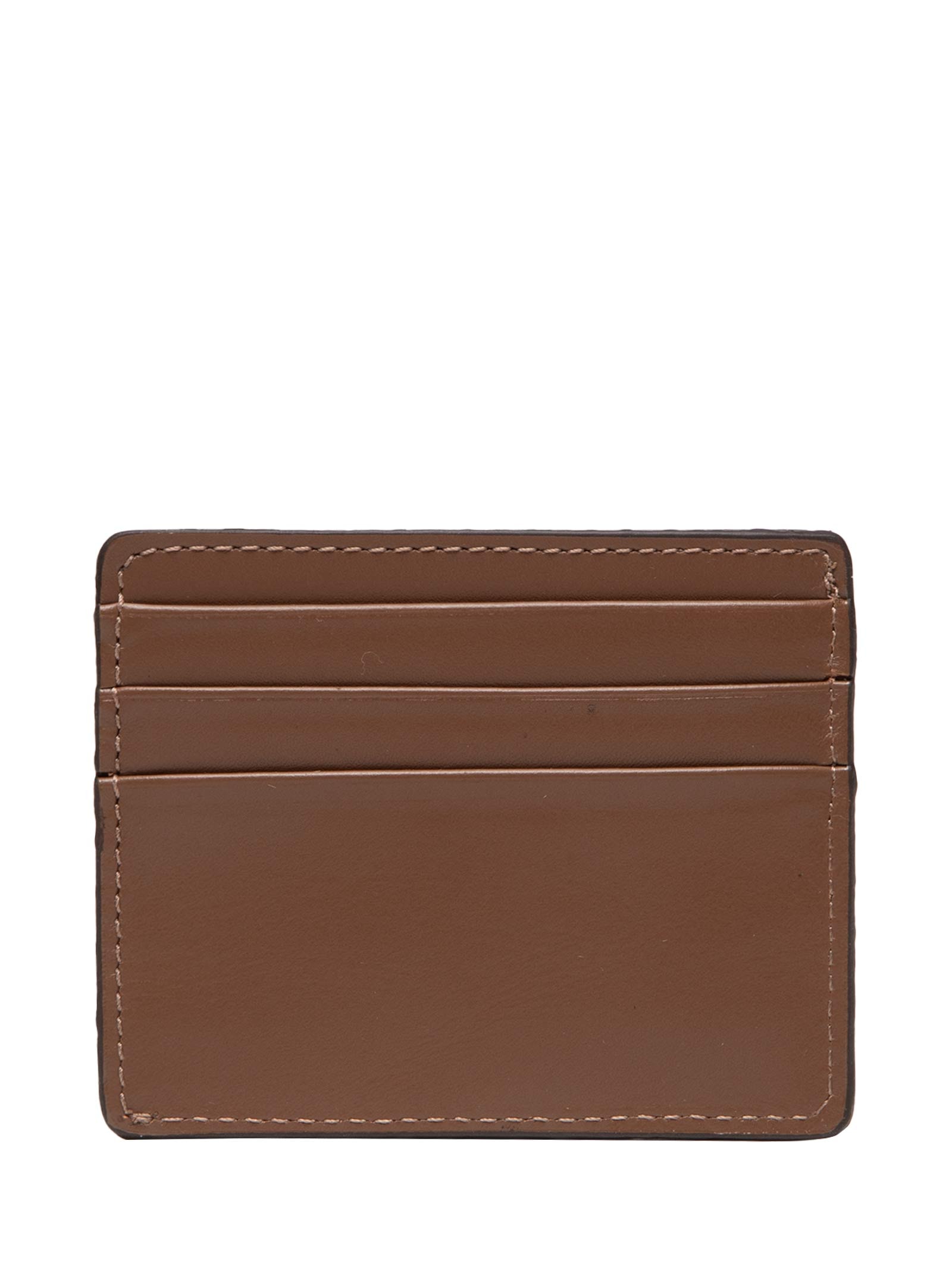 Carteira Porta Cartão Masculina em Couro  Marrom '2 Essential