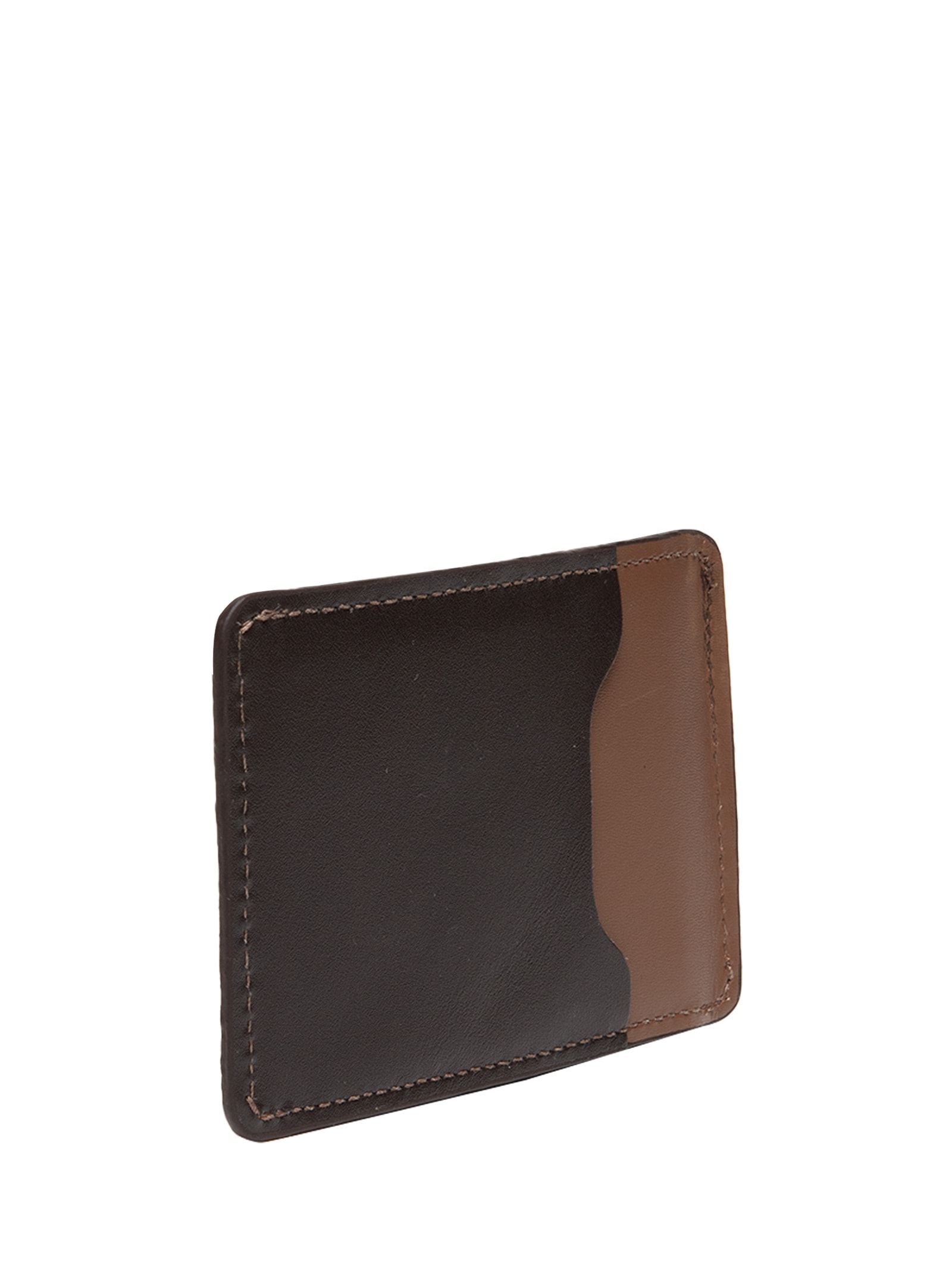 Carteira Porta Cartão Masculina em Couro  Marrom '2 Essential