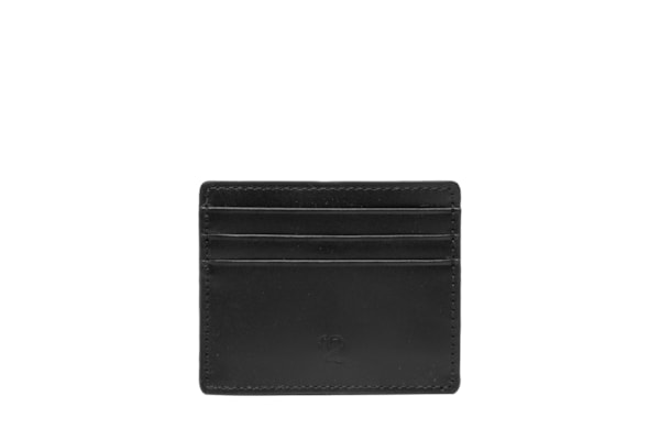 Carteira Porta Cartão Masculina em Couro  - Preto