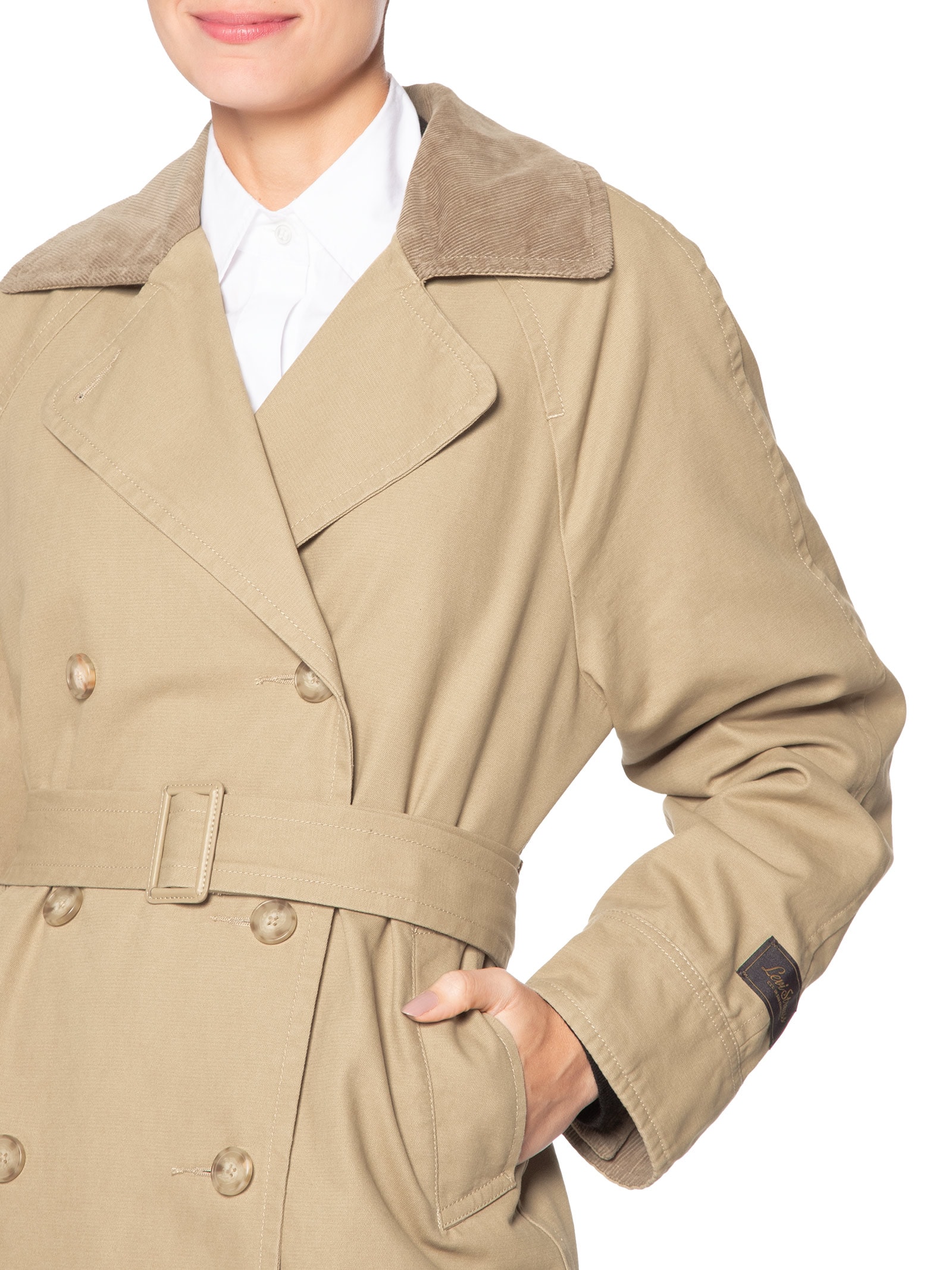 Casaco Bree Classic Long Bege Levi's