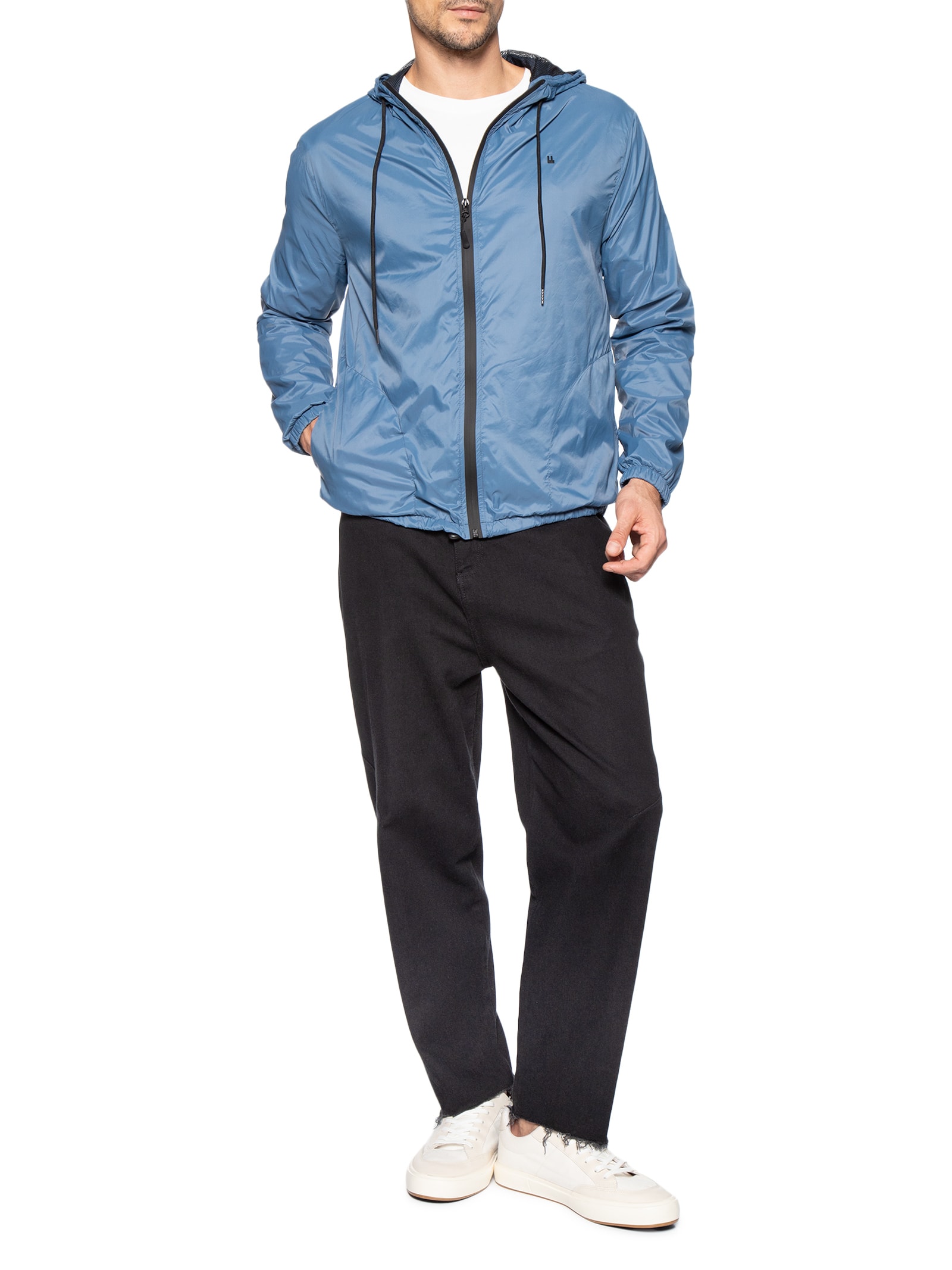 Casaco Corta Vento Masculino Colors New Azul Foxton