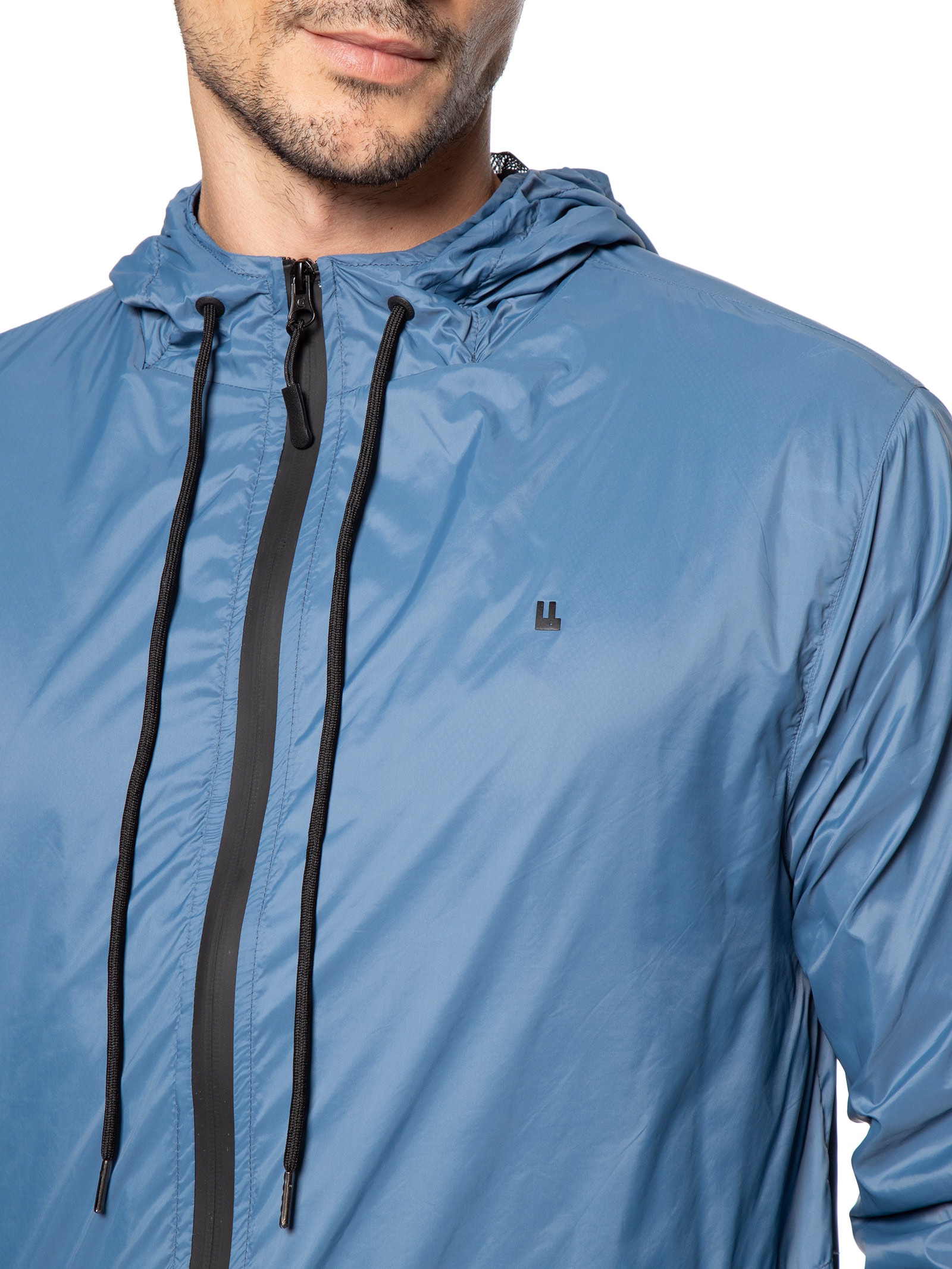 Casaco Corta Vento Masculino Colors New Azul Foxton