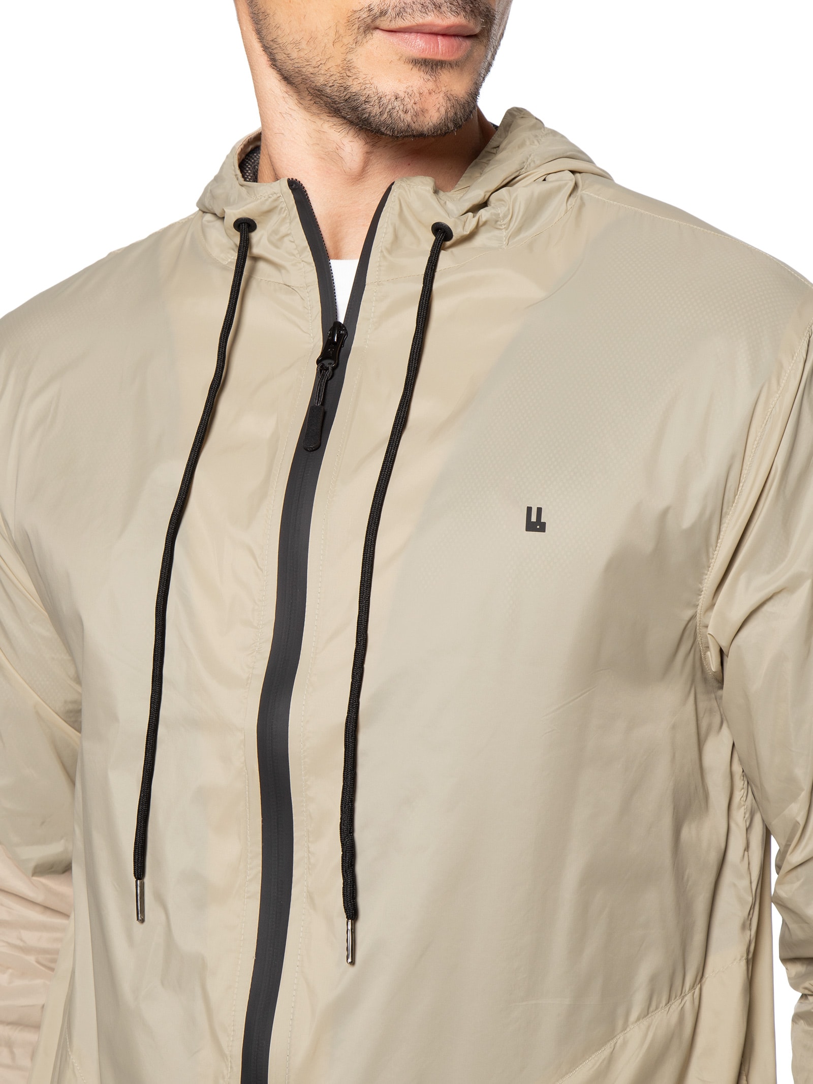 Casaco Corta Vento Masculino Colors New Bege Foxton