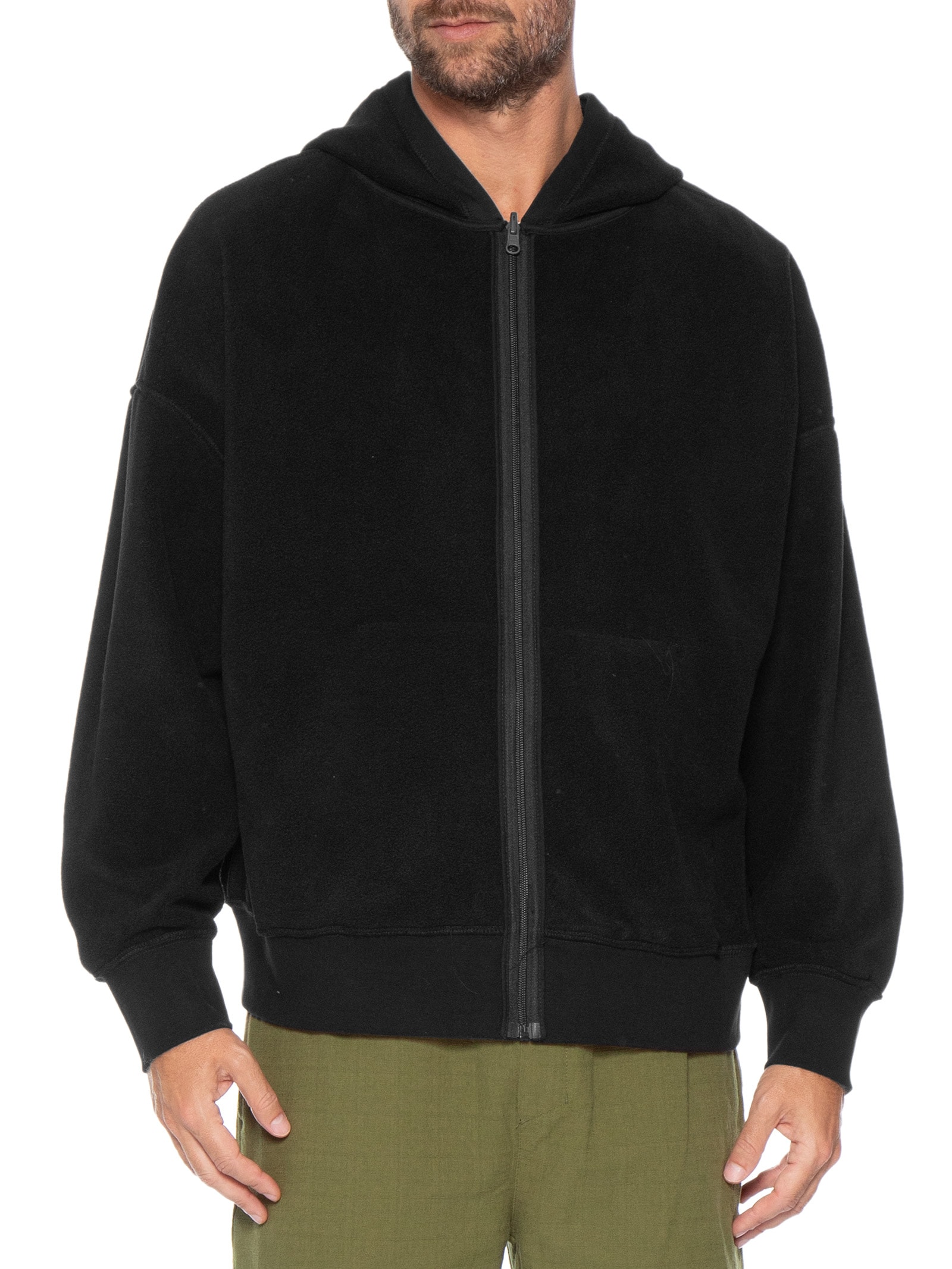 Casaco de Moletom Masculino com Capuz Double – Preto Osklen