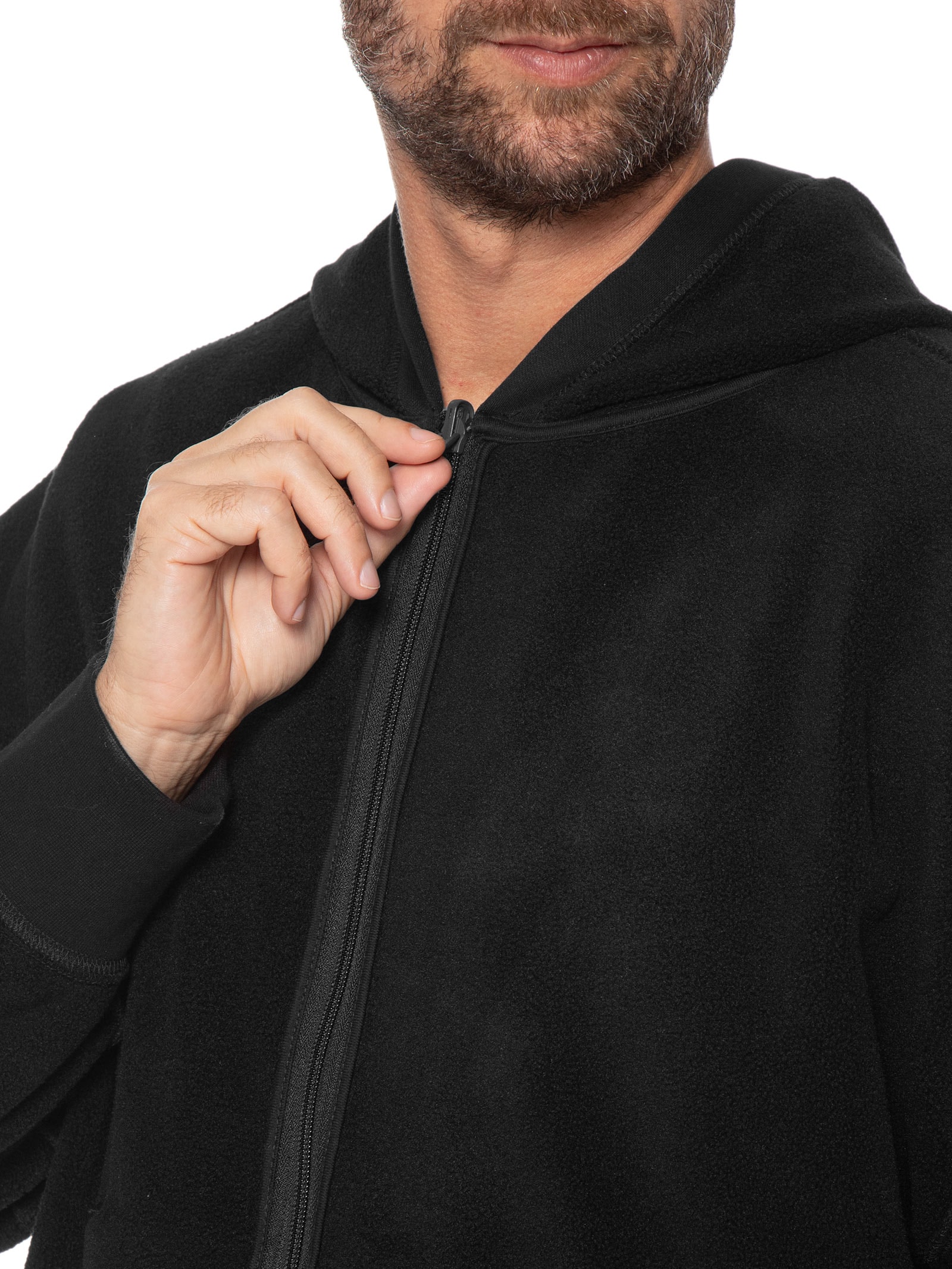 Casaco de Moletom Masculino com Capuz Double – Preto Osklen