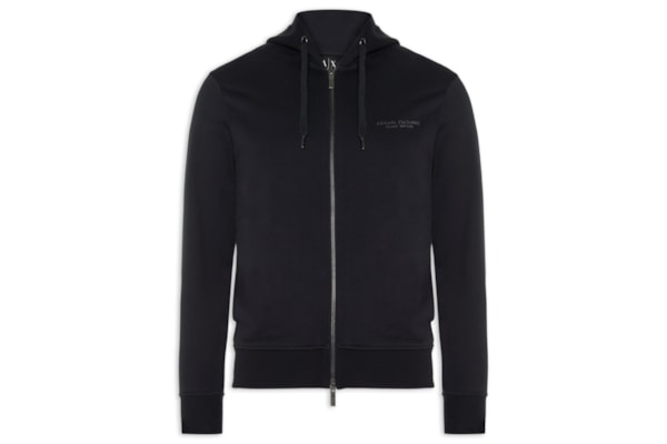 Casaco De Moletom Masculino Com Capuz Logo - Azul
