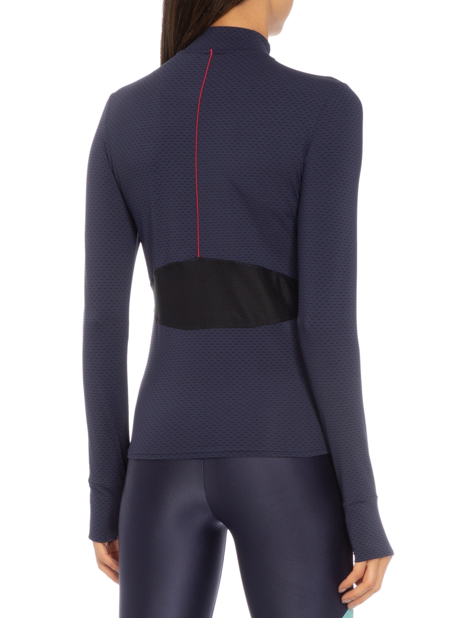 Casaco Detalhe Tela Azul Body For Sure