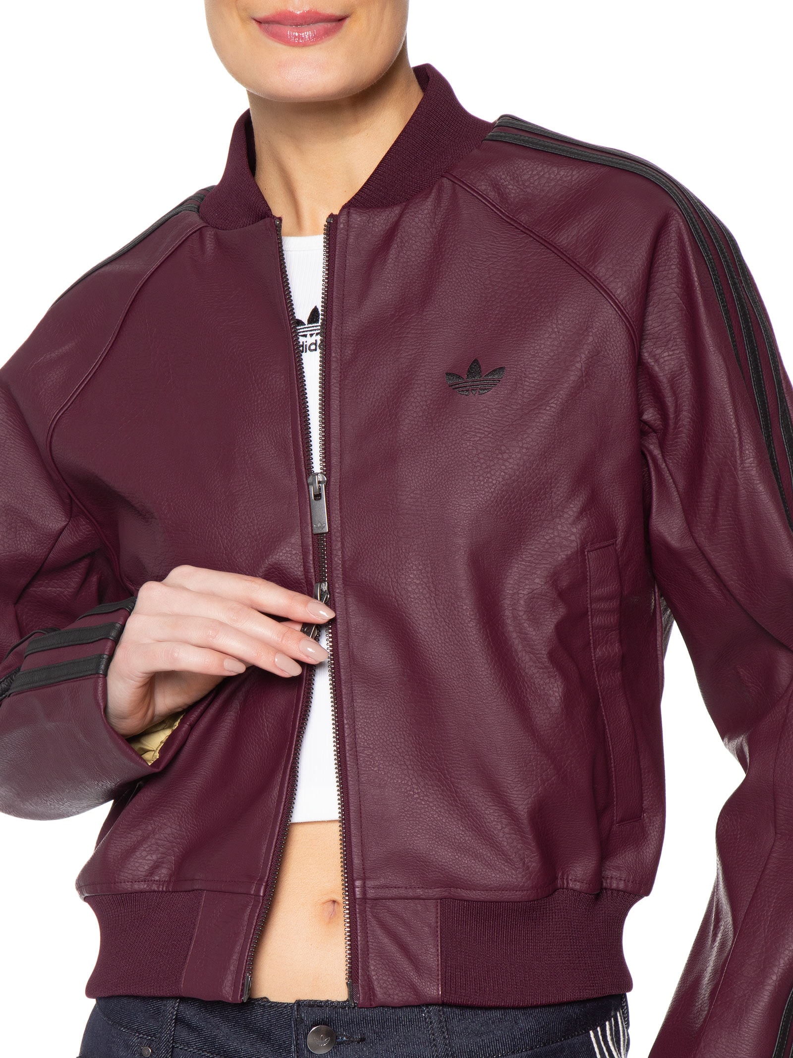 Casaco Feminino Adicolor Vermelho Adidas Originals