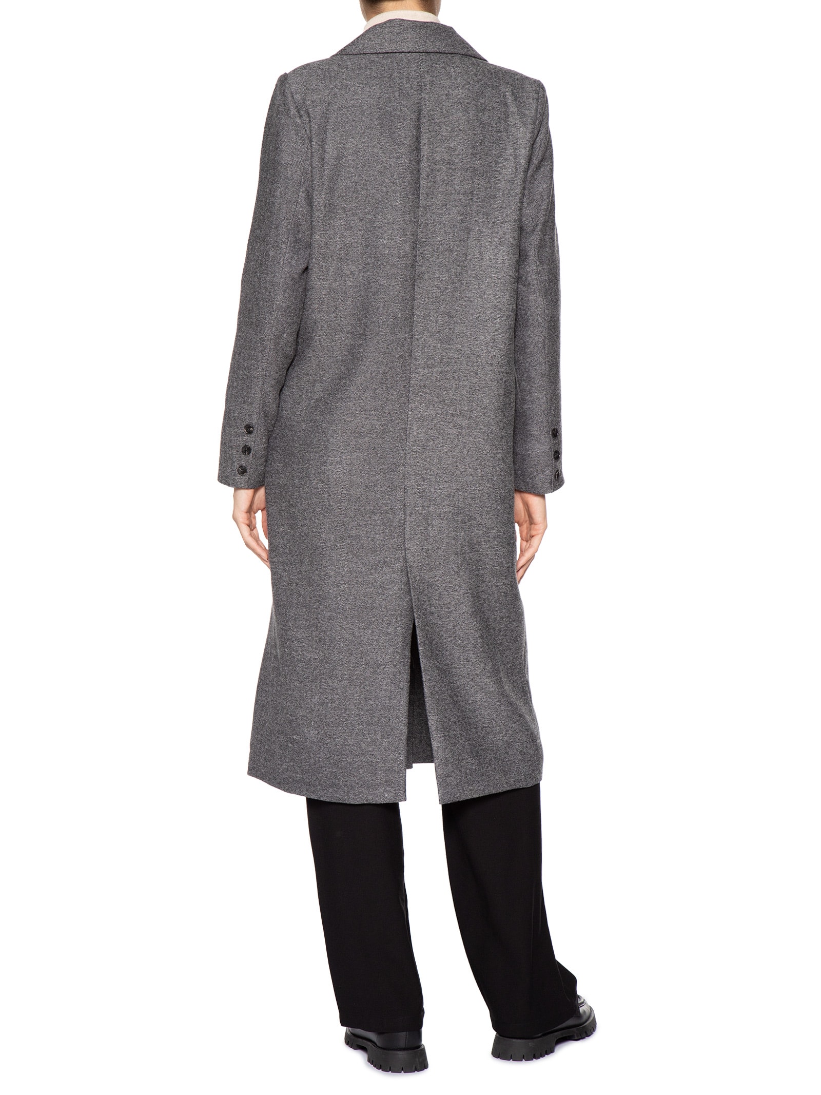 Casaco Feminino Alongado Cinza Basiq