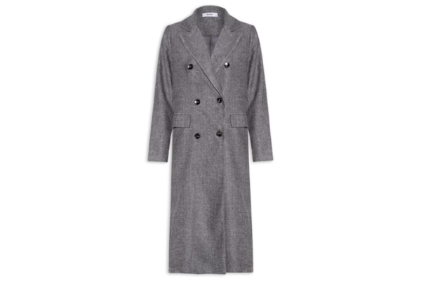 Casaco Feminino Alongado - Cinza