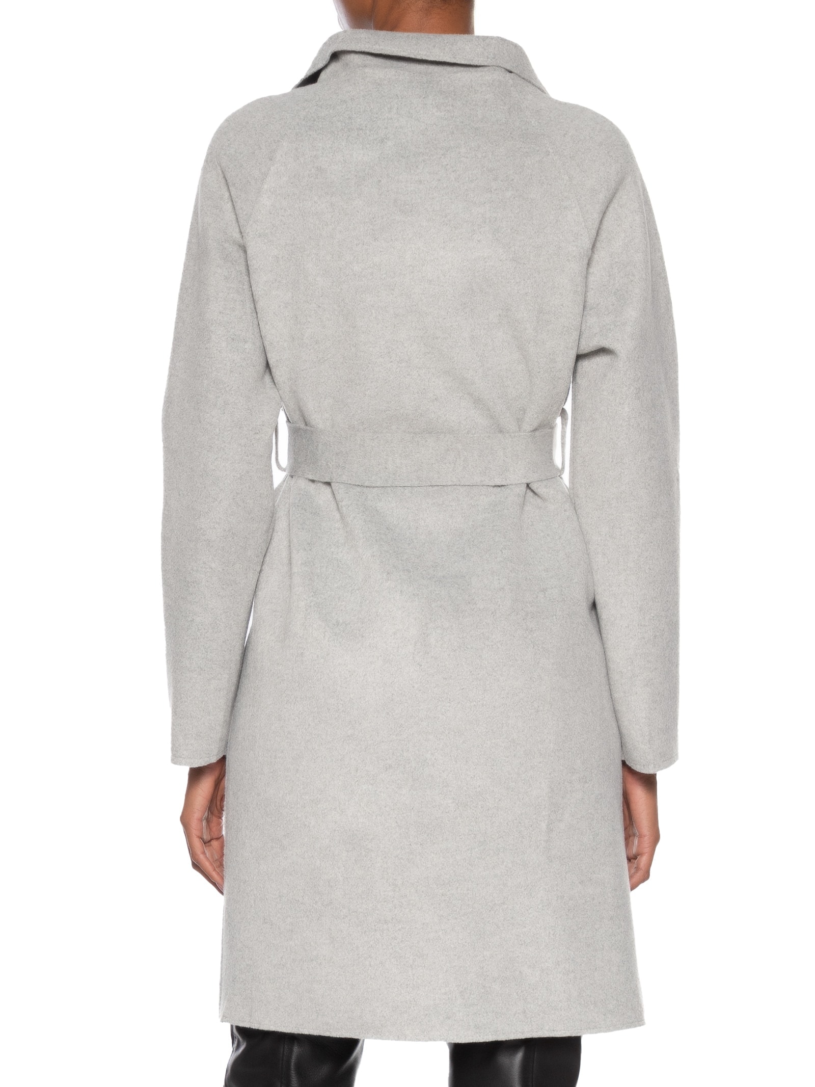 Casaco Feminino Alongado Com Bolsos Frontais Cinza '2Essential