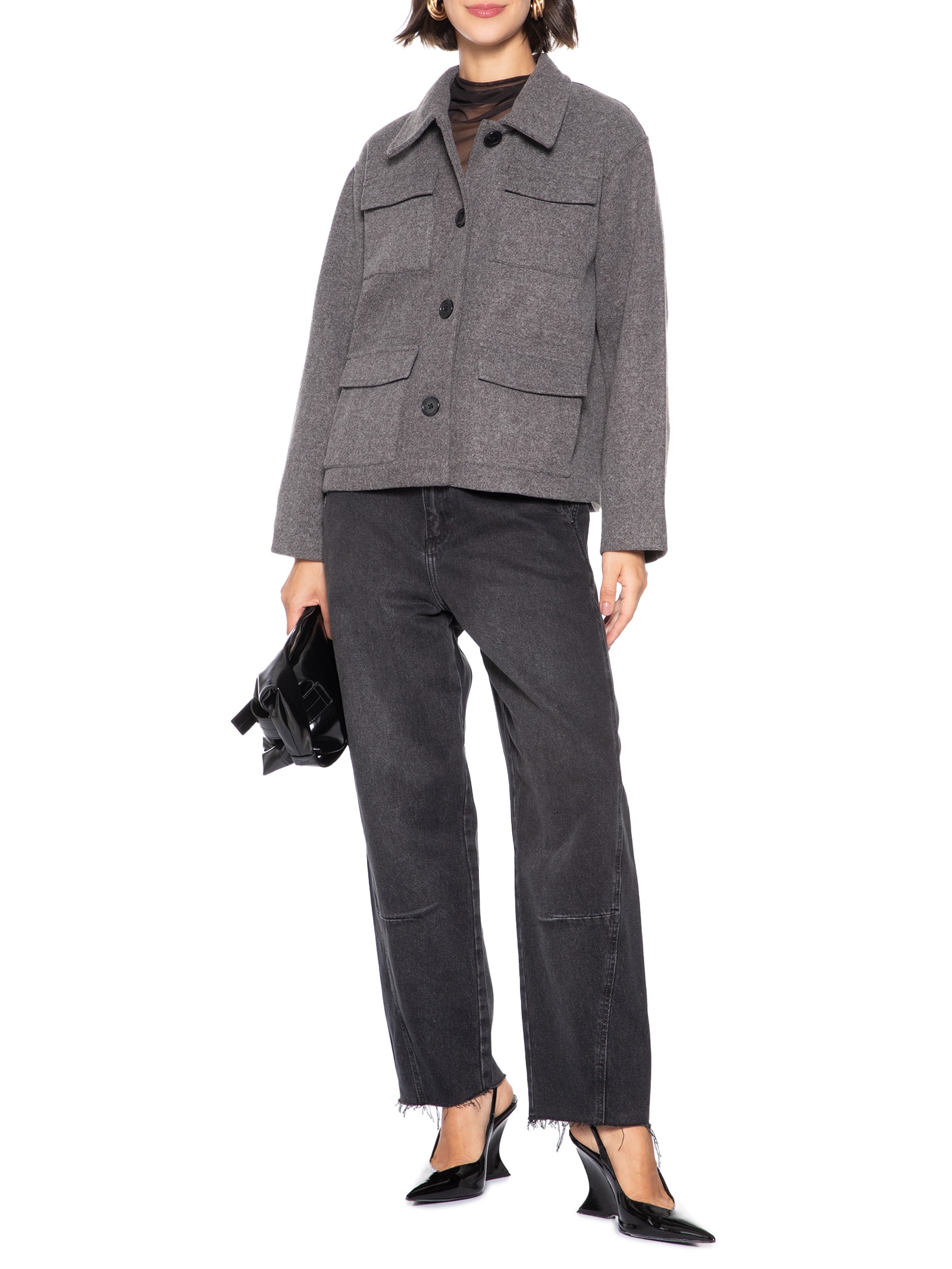 Casaco Feminino Cinza Colcci Jeans