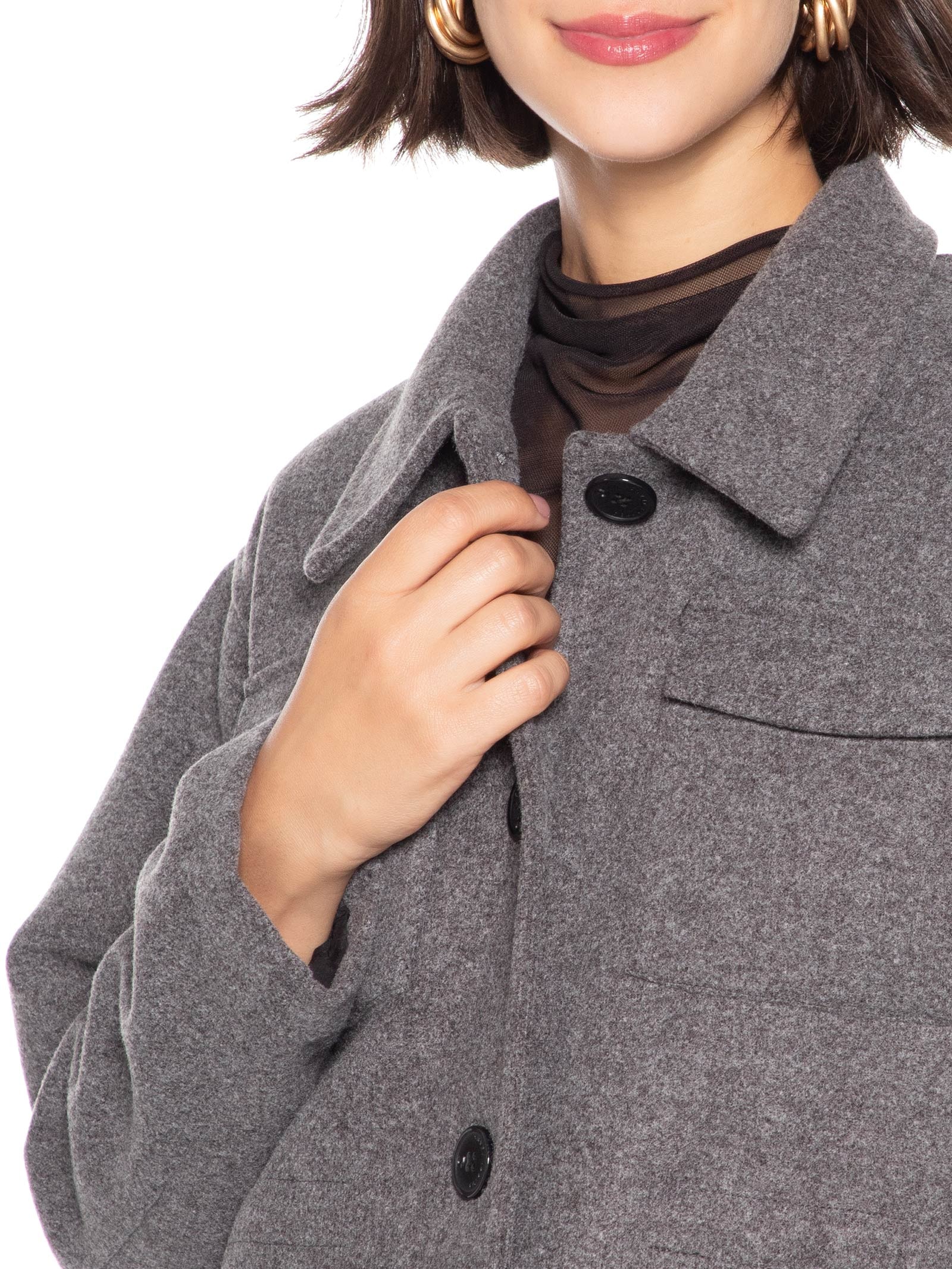 Casaco Feminino Cinza Colcci Jeans