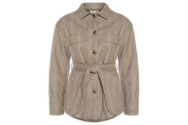 Casaco Feminino Com Amarração - Marrom