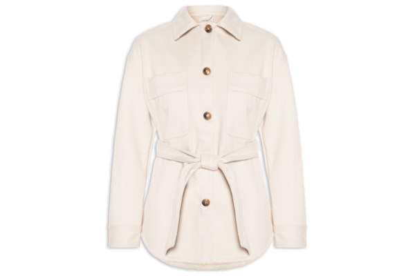 Casaco Feminino Com Amarração - Off White