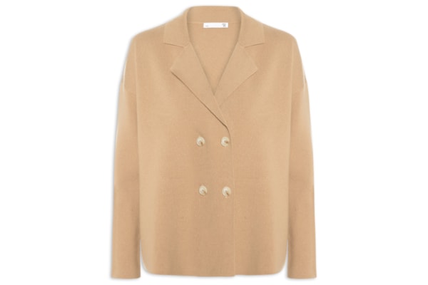 Casaco Feminino Com Blend De Lã E Cashmere - Bege