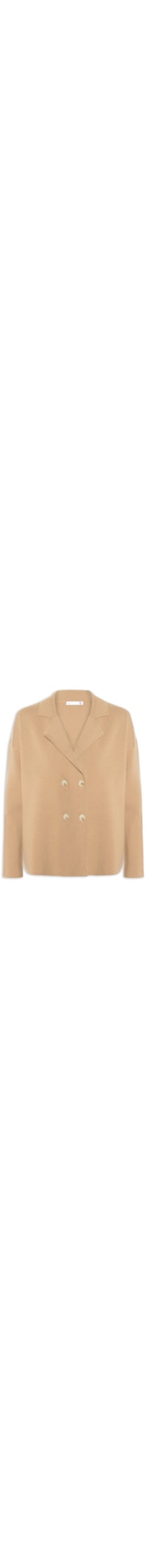 Casaco Feminino Com Blend De Lã E Cashmere - Bege