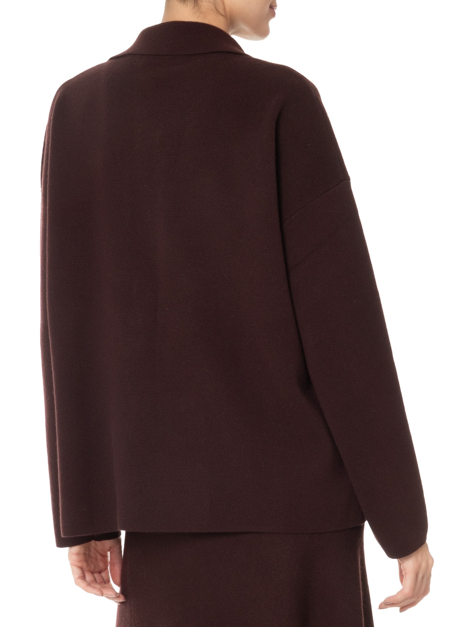 Casaco Feminino Com Blend de Lã e Cashmere Marrom '2Essential