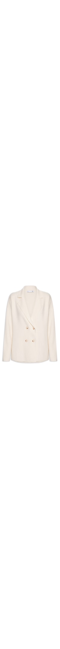 Casaco Feminino Com Blend de Lã e Cashmere - Off White