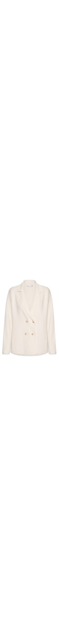Casaco Feminino Com Blend de Lã e Cashmere - Off White