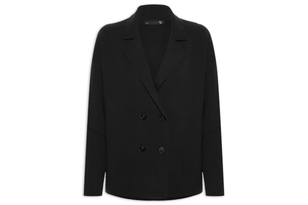 Casaco Feminino Com Blend de Lã e Cashmere - Preto