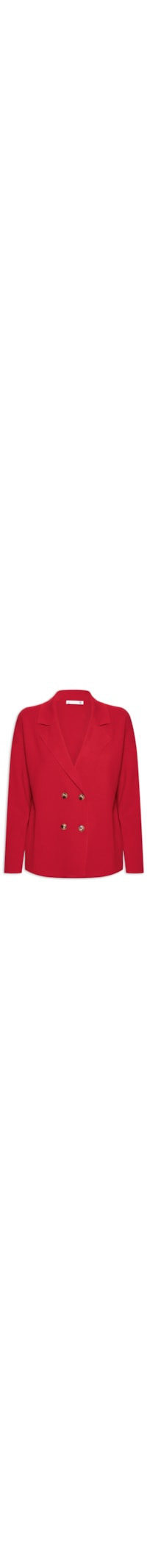 Casaco Feminino Com Blend de Lã e Cashmere - Vermelho
