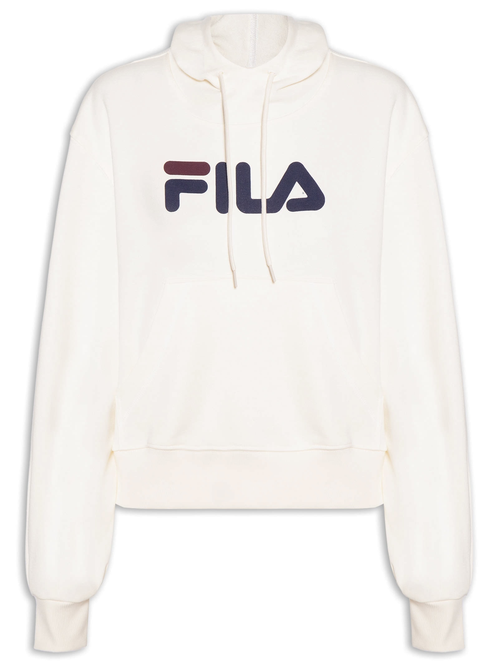 Casaco Feminino Com Capuz Comfort Letter III Branco Fila