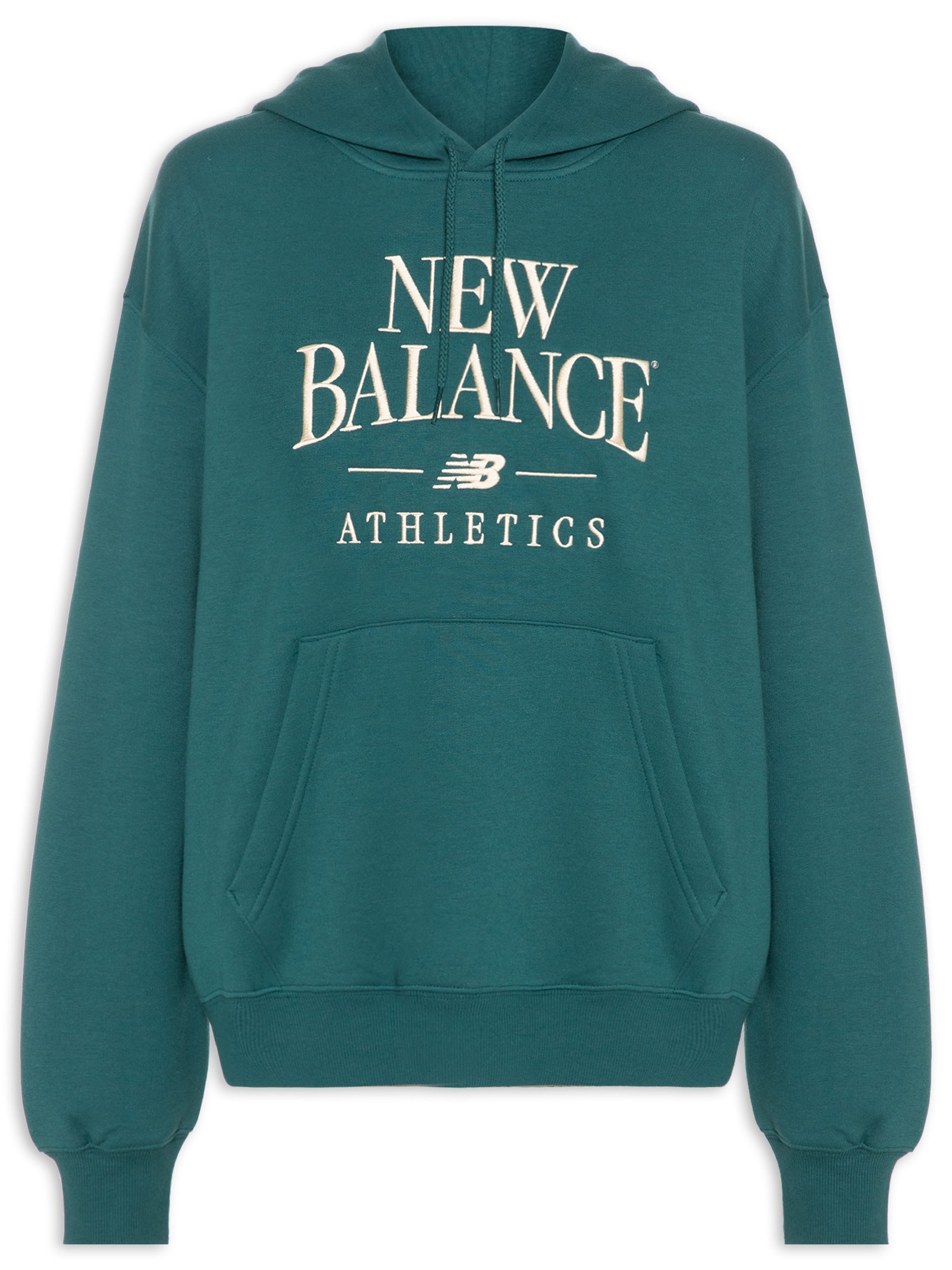 Casaco Feminino Com Capuz Linear Heritage Verde New Balance